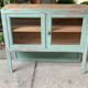 Parisian buffet patine celadon green and bluish grey