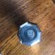Pair of Old Pewter Salt Cellars from the Manoir Vintage
