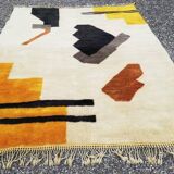 Tapis beni mrirt fait main grande taille 200 x 300 cm