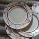 10 assiettes plates anciennes de Gien 