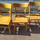 Set of 6 wooden bistro chairs 50/60s