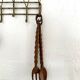 XXL carved wooden spoon and fork set