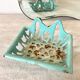 Antique enamelled cast iron soap dish