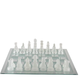 jeu échecs en verre