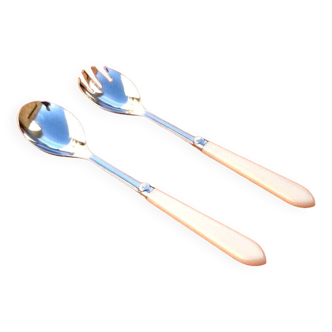 Salad servers 18/0 steel Scallop shell decoration