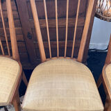 Suite de 4 chaises 1950