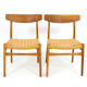 Chaises Ch23  par Hans J. Wegner pour Carl Hansen & Søn