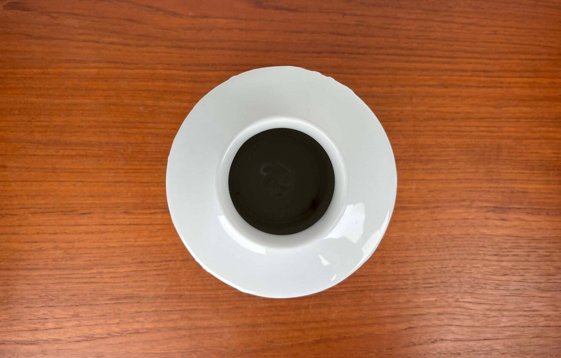 Vintage White Porcelain Vase from the Paradies Series by Kurt Wendler for Edelstein Bavaria, 1970s