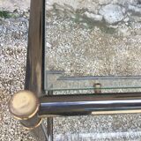 Metal and glass console 1970s