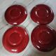 4 antique fondue plates