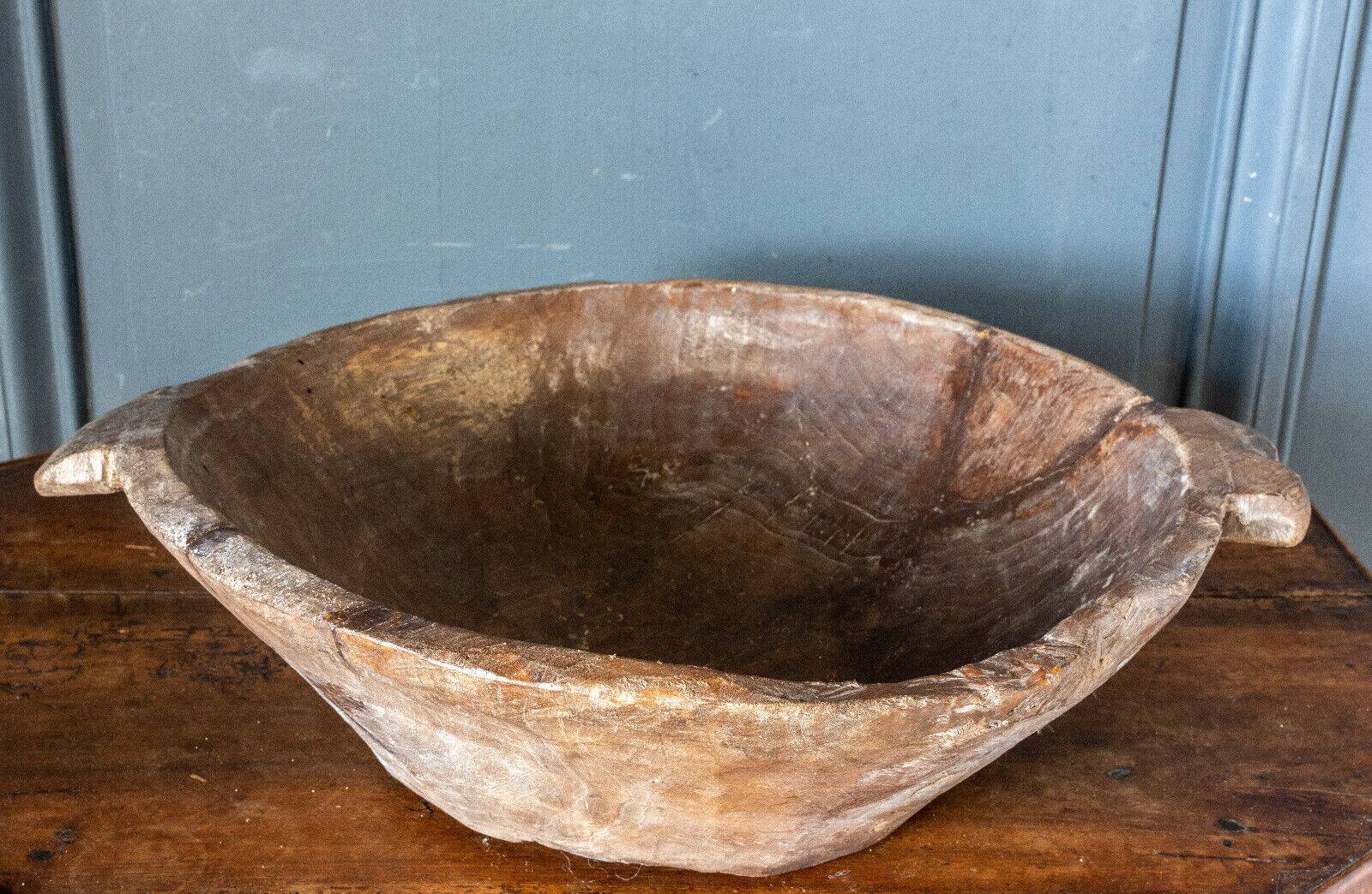 Monoxyl cup in carved wood 20th century popular art