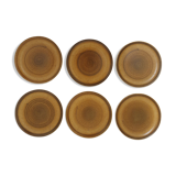 6 stoneware plates