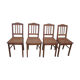 4 chaises cannées en chêne