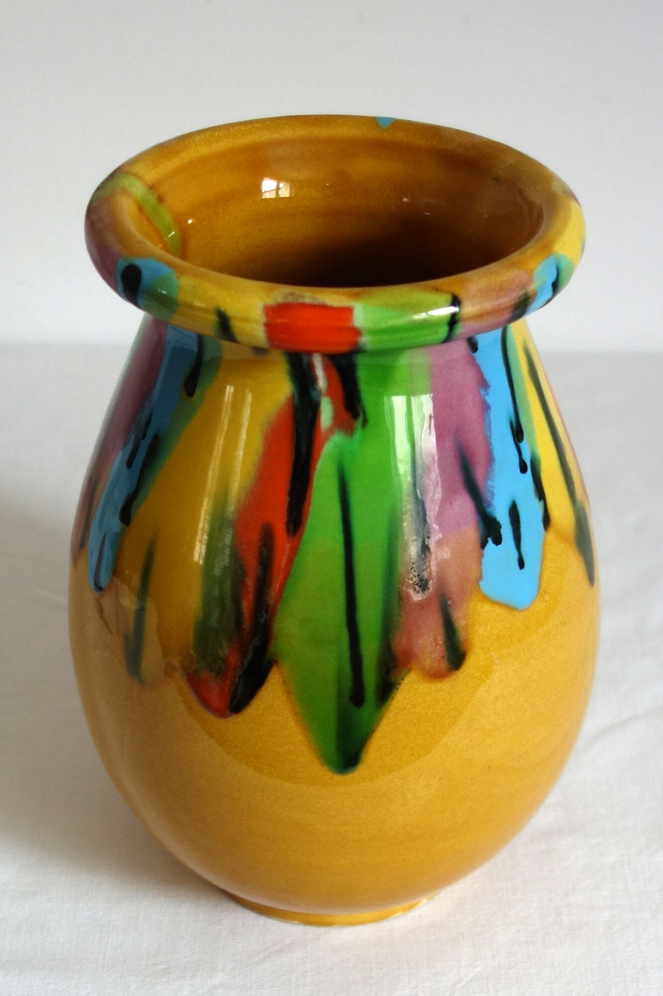 Vallauris vintage ceramic vase