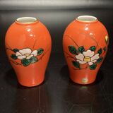 Pair of miniature IMARI porcelain vases made in Japan