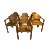 Ensemble de 6 chaises de salle à manger de Rainer Daumiller