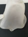 White glass paste globe