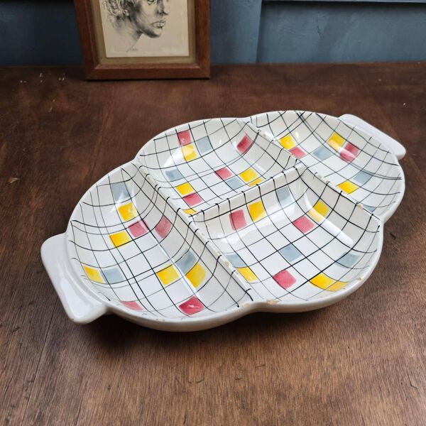 Plat compartimenté – Schramberg – décor Ollo – 1950s