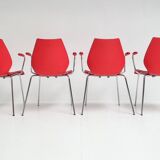 Set of 4 Maui Kartell chairs by Vico Magistretti, 1980s