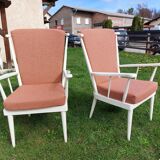 Pair of Baumann Eventail Armchairs - 1980s