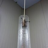 Lampe suspendue vintage en verre Kaiser Leuchten, années 1960