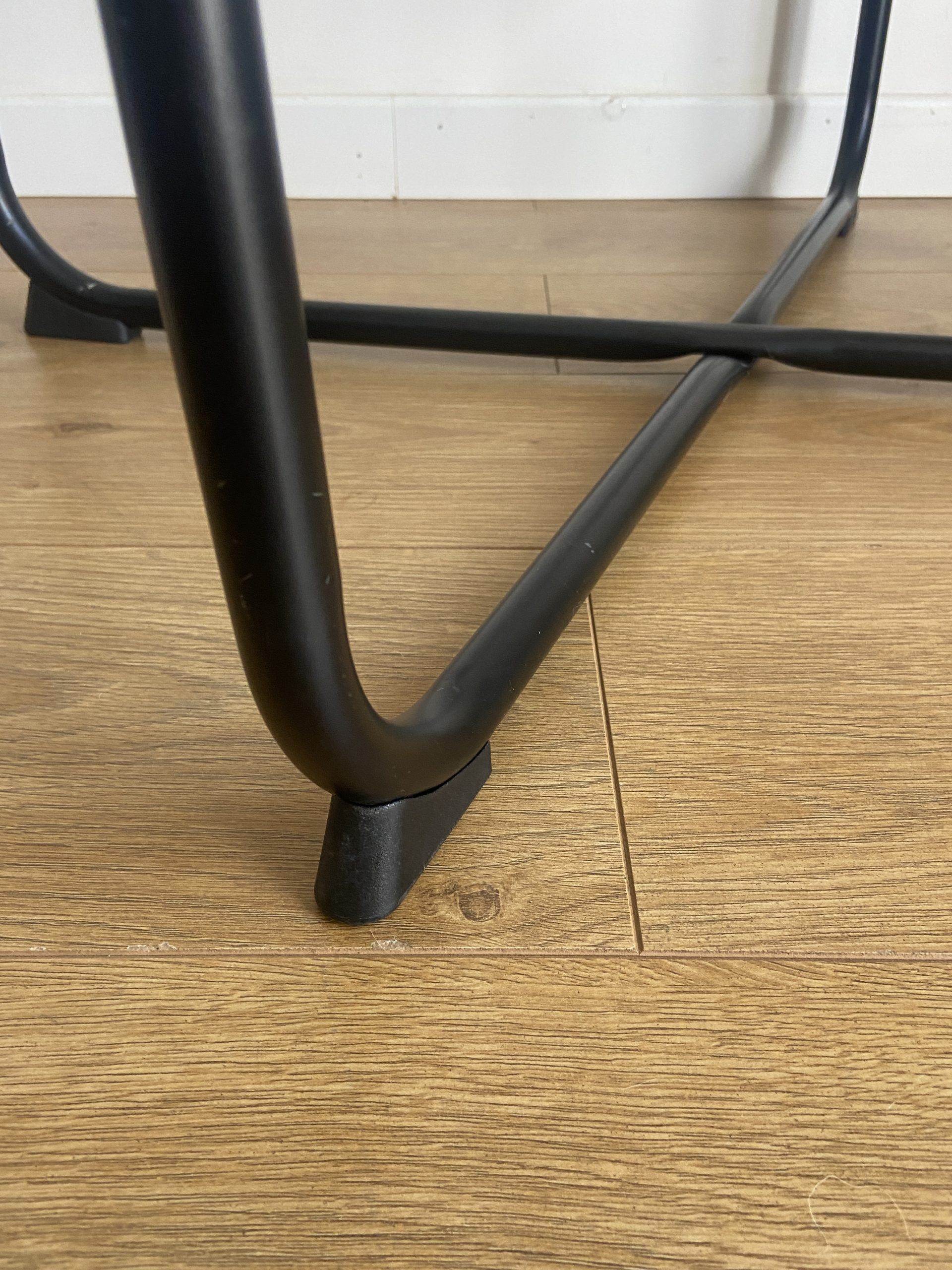 Black räane armchair by niels gammelgaard for ikea