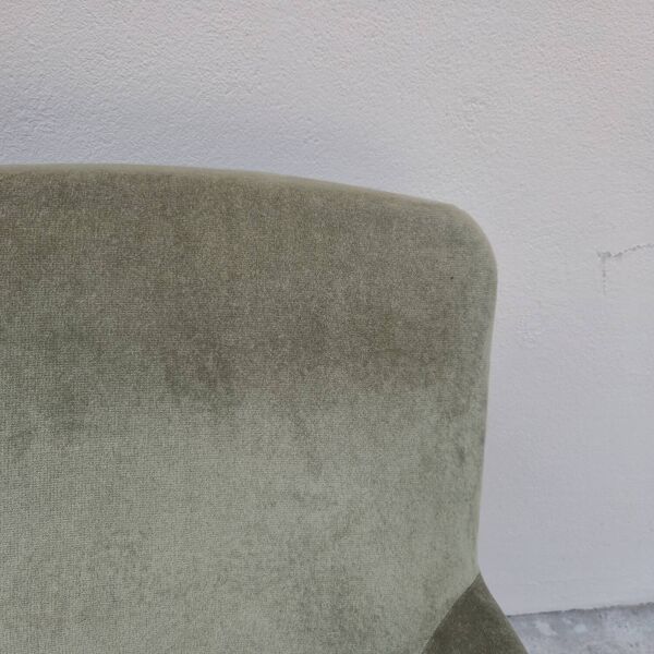 Fauteuil crapaud en velours d'époque Napoléon III 19ème