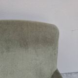 Napoleon III period velvet toad armchair, 19th century