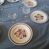 Assiettes plates porcelaine opaque HBCM