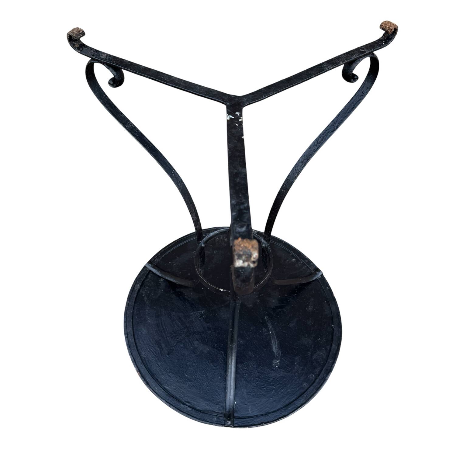 Napoleon III wrought iron pedestal table