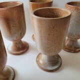 Lot of 5 stoneware mazagrans
