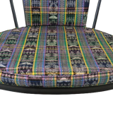 Black bar chair with cushion 'Delmenhorst' Black bar chair with cushion 'Delmenhorst' Black sp