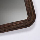Miroir ancien 68 cm, style Louis Philippe.