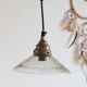 Suspension en verre vintage
