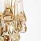 Gilt and crystal glass teardrop sconce by Christoph Palme