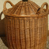 Demijohn covered with wicker