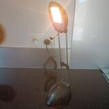 Lampe à poser métal noir et laiton
