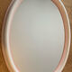 Miroir oval rose