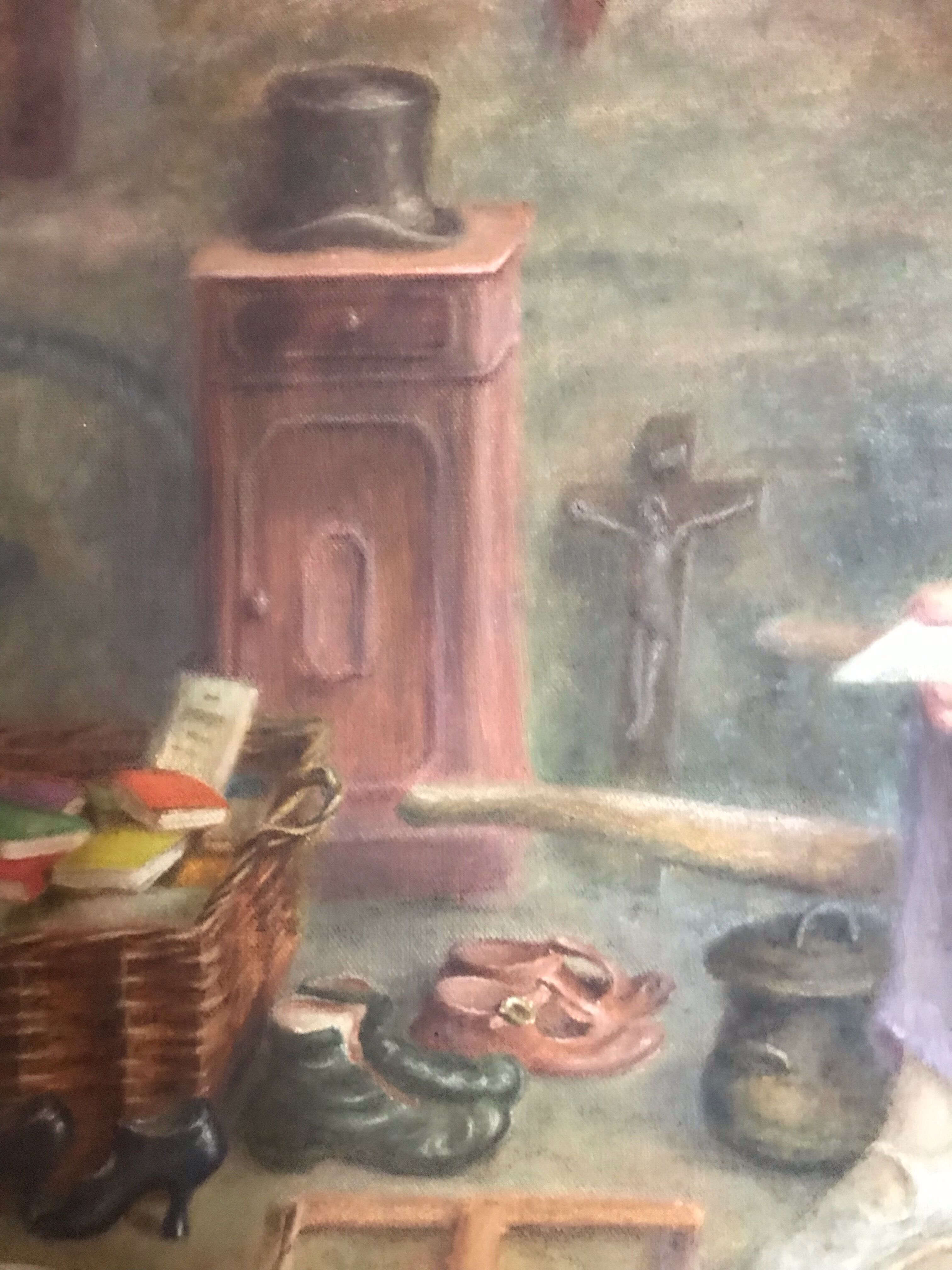 Auto portrait d'un peintre brocanteur, G. Lirand