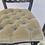 Napoleon III chair in blackened wood, 19th century