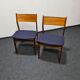 Paire de chaises à manger en teck vintage