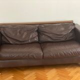 Nattuzi brown leather sofa