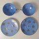 Head to head service porcelain limoges blue and gold