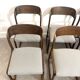 Lot de six chaises « traîneau » Baumann assises restaurées