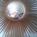 Large brass sun mirror diameter 71 cm