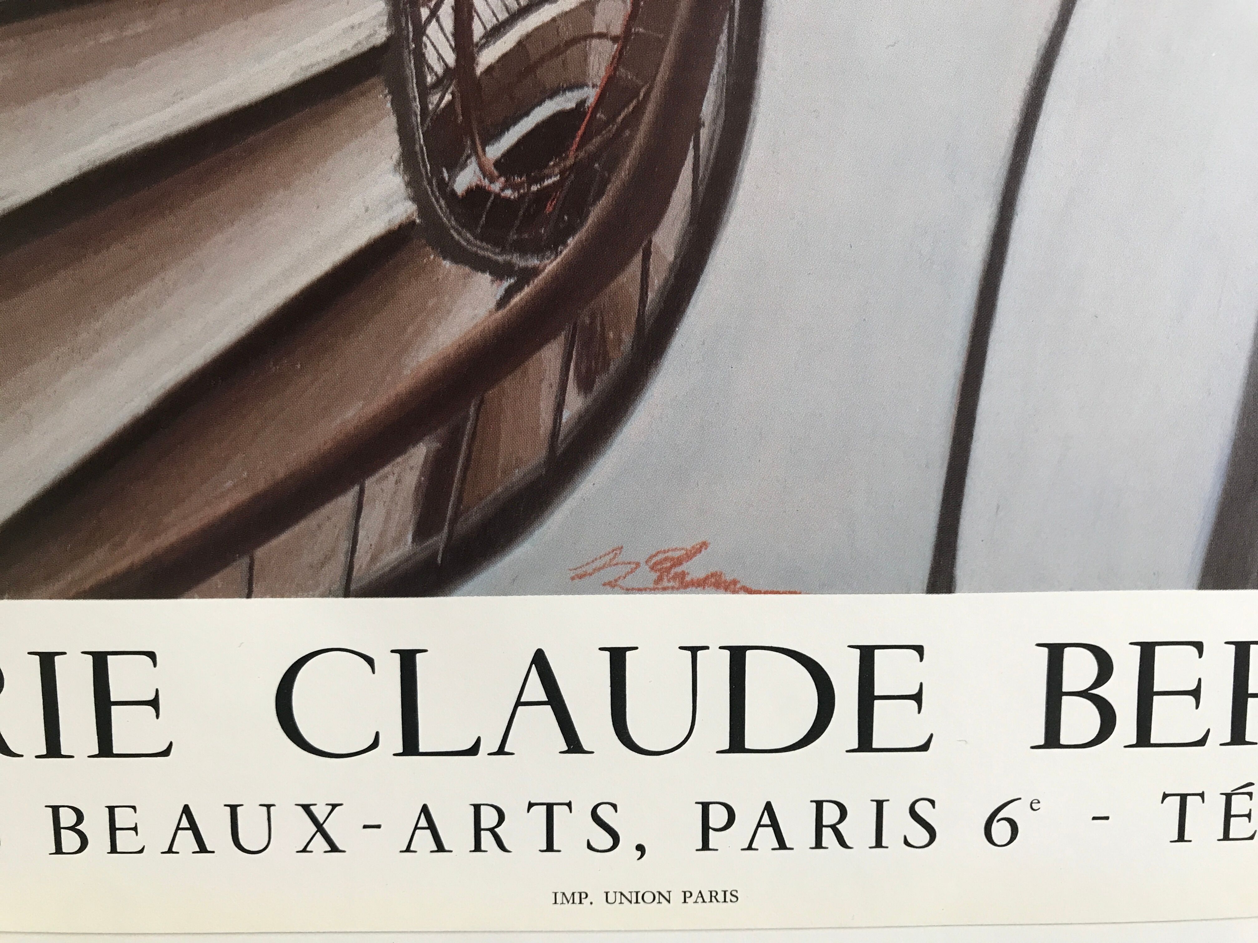 Exhibition poster by Sam Szafran, Galerie Claude Bernard, 1980