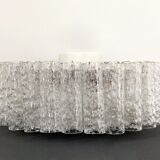 Vintage doria ceiling lamp with glass cylinders