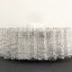 Vintage doria ceiling lamp with glass cylinders
