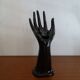 Hand ceramic black vintage ring holder