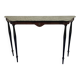 Elegant marble and rosewood console table, Italy, 1950s